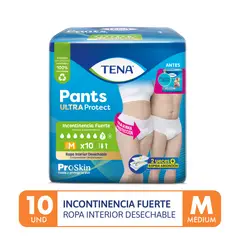 TENA - Pañal para Adulto Pants Ultra Talla M Empaque 10 Und