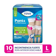 TENA - Pañal para Adulto Pants Ultra Talla L Empaque 10 Und