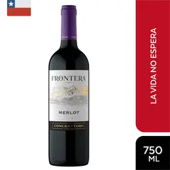 FRONTERA - Vino Merlot Botella 750 mL