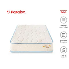 PARAISO - Colchón Baby Royal Celeste + Protector