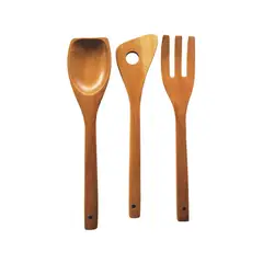 CASA JOVEN - Juego x3 Cucharas de Madera