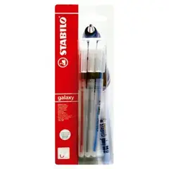 STABILO - Lapiceros Galaxy 818 Punta Media Empaque 3 Und