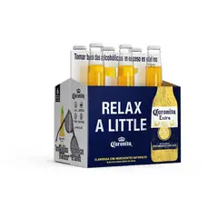CORONA - Cerveza Coronita Pack 6 Botellas 210 mL