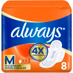 ALWAYS - Toallas Higiénicas Día Pink Empaque 8 Und