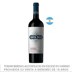 SANTA JULIA - Vino Tinto Cabernet Botella 750 mL