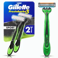 GILLETTE - Máquina de Afeitar Prestobarba3 Empaque 2 Und