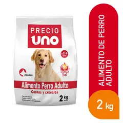 PRECIO UNO - Alimento Seco Perros Adultos Bolsa 2 Kg