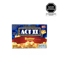 ACT II - Popcorn de Microondas Butter Pack 3 Und