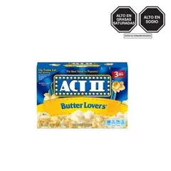 ACT II - Popcorn de Microondas Butter Lovers Pack 3 Und
