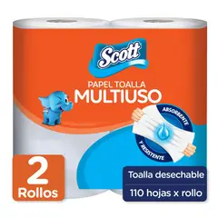 SCOTT - Papel Toalla Multiuso Empaque 2 Und