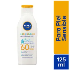 NIVEA - Bloqueador Kids Piel Sensible FPS60 Envase 125 mL