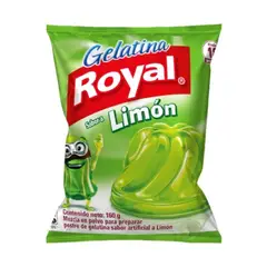 ROYAL - Gelatina Sabor Limón Bolsa 160 g