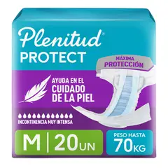 PLENITUD - Pañal para Adulto Unisex Talla M Empaque 20 Und