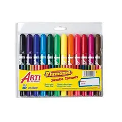 ARTI CREATIVO - Plumones Jumbo Mamut Empaque 12 Und