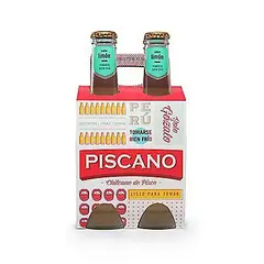 PISCANO - Bebida RTD Limón Pack 4 Botellas 275 mL