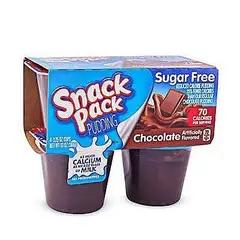SNACK PACK - Pudín de Chocolate Sin Azúcar Pack 4 Und