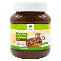 TOTTUS - Crema de Avellanas Sabor Cacao Envase 400 g