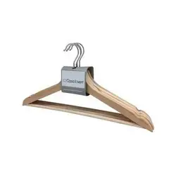 CASA JOVEN - Pack Colgadores de Ropa Madera x 4 Un