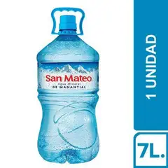 SAN MATEO - Agua Mineral Sin Gas 7 L