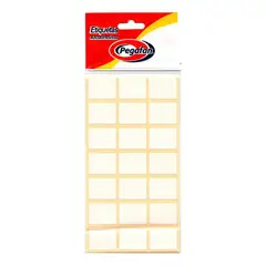 PEGAFAN - Etiquetas Rectangular 19 x 25mm Blanco Empaque 100 Und