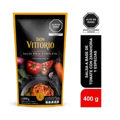 DON VITTORIO - Salsa Roja Completa Doypack 400 g
