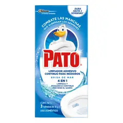 PATO - Pastilla Adhesiva Inodoros Brisa de Mar Caja 3 Und