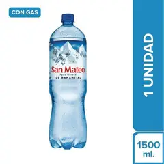 SAN MATEO - Agua Sin Gas Botella 1.5 L