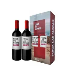 LAS MORAS - Vino Tinto Varietal Pack 2 Botellas 750 mL