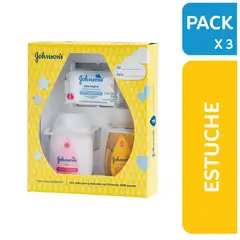 JOHNSONS - Estuche Baby Jabón Shampoo Crema Empaque 3 Und