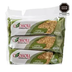 CROSOY - Barras de Ajonjolí y Castañas Bolsa 6 Und