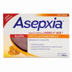 ASEPXIA - Jabón en Barra Azufre Caja 100 g