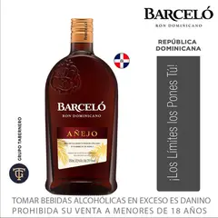 BARCELO - Ron Barceló Añejo Botella 1.75 L