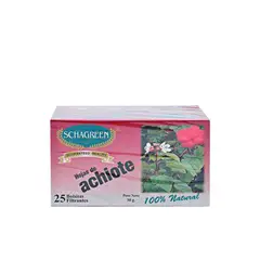 SCHAGREEN - Infusión Hojas de Achiote Caja 25 Sobres