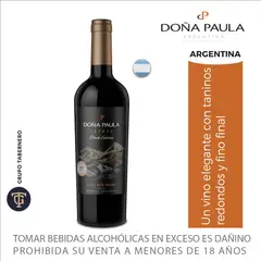 DOÑA PAULA - Vino Tinto Black Edition Botella 750 mL