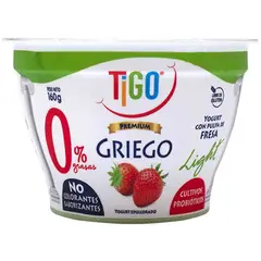 TIGO - Yogurt Premium Light Fresa Envase 160 g