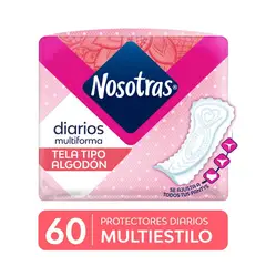 NOSOTRAS - Protectores Diarios Multiestilos Empaque 60 Und
