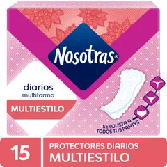 NOSOTRAS - Protectores Diarios Multiestilos Empaque 15 Und