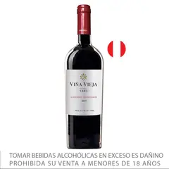 VINA VIEJA - Vino Viña Vieja Cabernet Sauvignon Perú Botella 750 mL