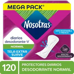 NOSOTRAS - Protectores Diarios Desodorante Normal Empaque 120 Und