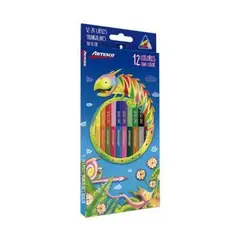 ARTESCO - Colores Bicolor Triangulares Empaque 12 Und