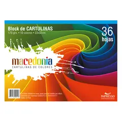 KIMBERLY CLARK - Block Cartulina Arcoíris Macedonia 170 g 36 Hojas