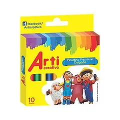 ARTI CREATIVO - Plastilina Delgada Premium Empaque 10 Und