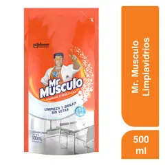 MR MUSCULO - Limpia Vidrios Fresco Doypack 500 mL