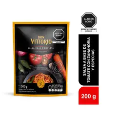 DON VITTORIO - Salsa Roja Completa Doypack 200 g