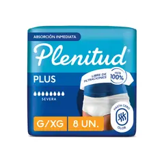 PLENITUD - Ropa Interior Desechable Plus Talla G/XG Empaque 8 Und