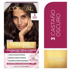 EXCELLENCE - Tinte Tono 3 Castaño Oscuro