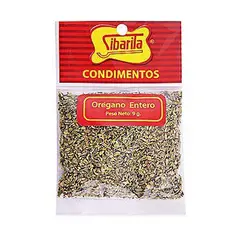 SIBARITA - Orégano Entero Bolsa 9 g