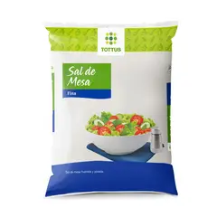 TOTTUS - Sal de Mesa Bolsa 1 Kg