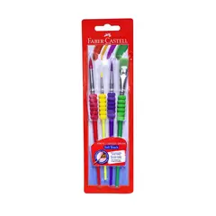 FABER CASTELL - Set Pinceles Soft Touch Empaque 4 Und