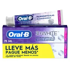 ORAL B - Crema Dental 3D White Brilliant Caja 2 Und